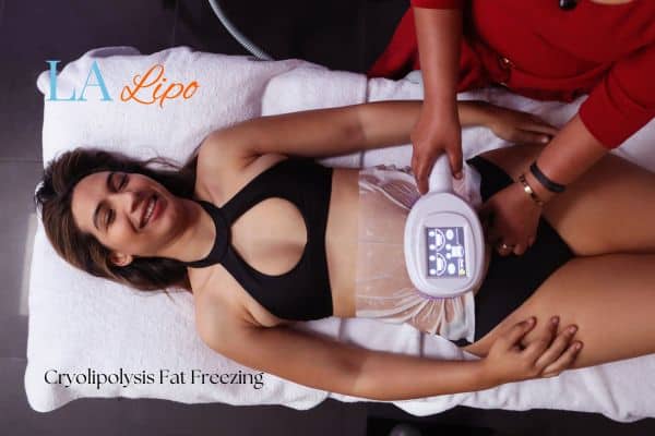 woman getting cryolipolysis Colchester