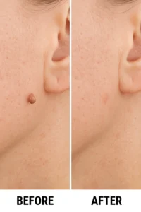 Skin tags removal Colchester before and after