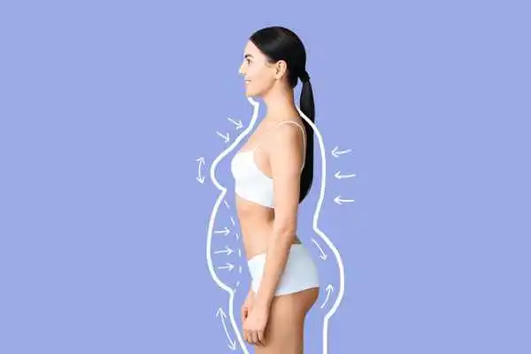 image of woman experiencing fat reduction treatment Colchester