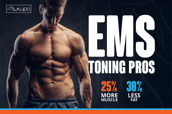 Image of man with sculpted stomach showing the fat loss and muscle gain of LA-EMS Body Sculpting Treatment Colchester