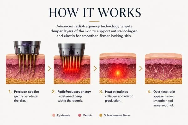 Diagram of how Collagen Lift Therapy Colchester works